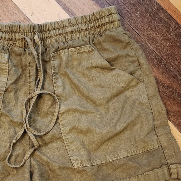 Universal Thread Khaki Linen Shorts Size Small - Picture 3 of 9